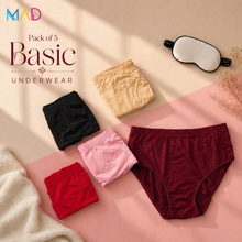 Load image into Gallery viewer, Pack of 5 MadColors Basic Underwear