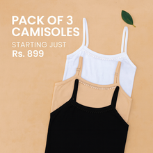 Load image into Gallery viewer, Pack of 3 Camisoles