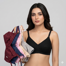 Load image into Gallery viewer, Pack of 6 MadColors Daily Wear Cotton Bra's