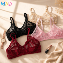 Load image into Gallery viewer, Pack of 4 MadColors Soft Net Daily Wear Bra's
