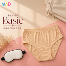Load image into Gallery viewer, Pack of 5 MadColors Basic Underwear
