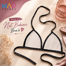 Load image into Gallery viewer, Pack of 2 Net Bikni Bra's

