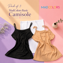 Load image into Gallery viewer, Pack of 3 Basic Essential Camisole
