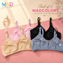 Load image into Gallery viewer, Pack of 4 Very Fine Quailty Chicken Cotton Bras
