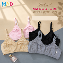 Load image into Gallery viewer, Pack of 4 Very Fine Quailty Chicken Cotton Bras
