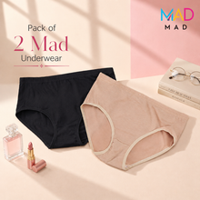 Load image into Gallery viewer, Pack of 2 Mad Basic Color Underwear
