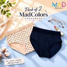 Load image into Gallery viewer, Pack of 2 MadColors Dotted Underwear
