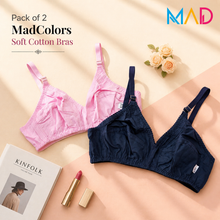 Load image into Gallery viewer, Pack of 2 Soft Cotton Bra's
