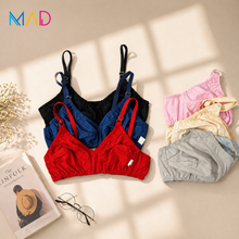 Load image into Gallery viewer, Pack of 6 MadColors Daily Wear Cotton Bra's
