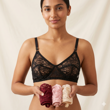 Load image into Gallery viewer, Pack of 4 MadColors Soft Net Daily Wear Bra's
