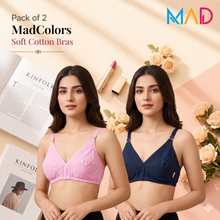 Load image into Gallery viewer, Pack of 2 Soft Cotton Bra's
